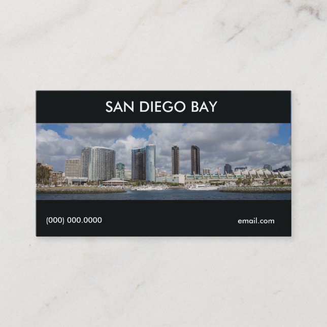 Modèle de carte de visite de San Diego (Devant)
