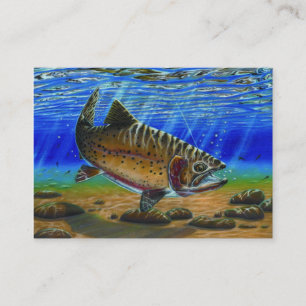Modèle de carte de visite de TRUITE