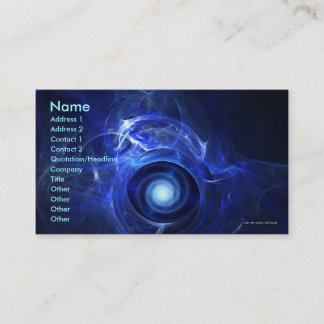 Modèle de carte de visite de turbine de