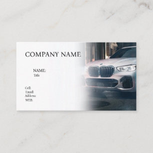 MODELE DE CARTE DE VISITE DE VENTE DE VOITURE