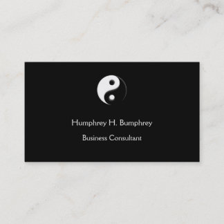 Modèle de carte de visite de Yin Yang
