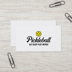 Modèle de carte de visite d'entraîneur de pickleba