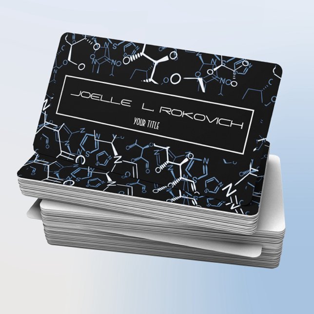 Modèle de carte de visite des symboles de chimie c (Créateur téléchargé)