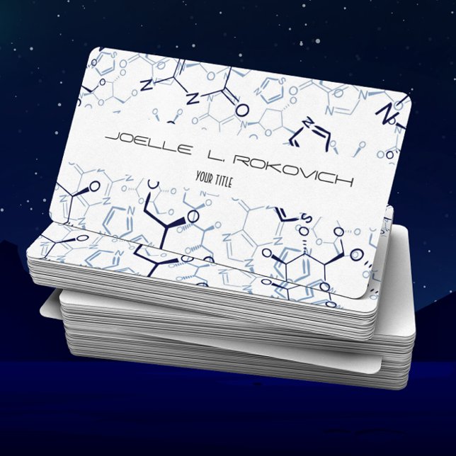 Modèle de carte de visite des symboles de chimie c (Créateur téléchargé)