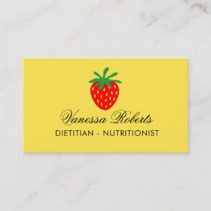 Modèle de carte de visite diététiste nutritionnist