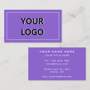 Modèle de carte de visite d'Info texte de logo per