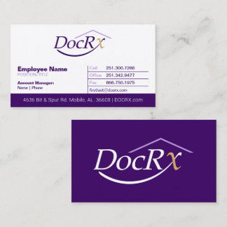 Modèle de carte de visite DocRx