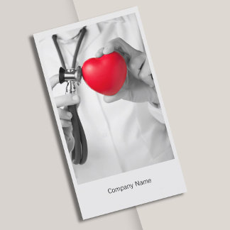 Modèle de carte de visite Docteur et Coeur