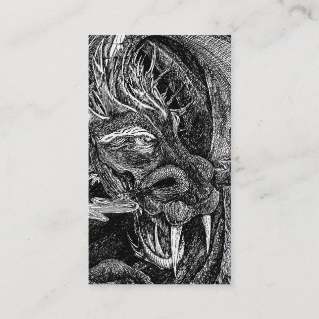 Modèle de carte de visite Dragon (Devant)