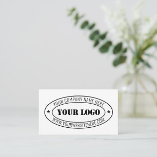 Modèle de carte de visite du logo personnalisé de 