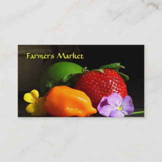 Modèle de carte de visite du marché agricole
