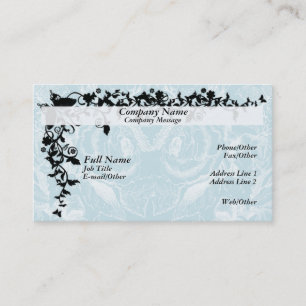 Modèle de carte de visite Elegant Roses And Filigr