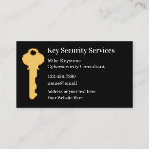 Modèle de carte de visite en cybersécurité