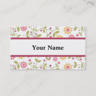 Modèle de carte de visite Floral Designer