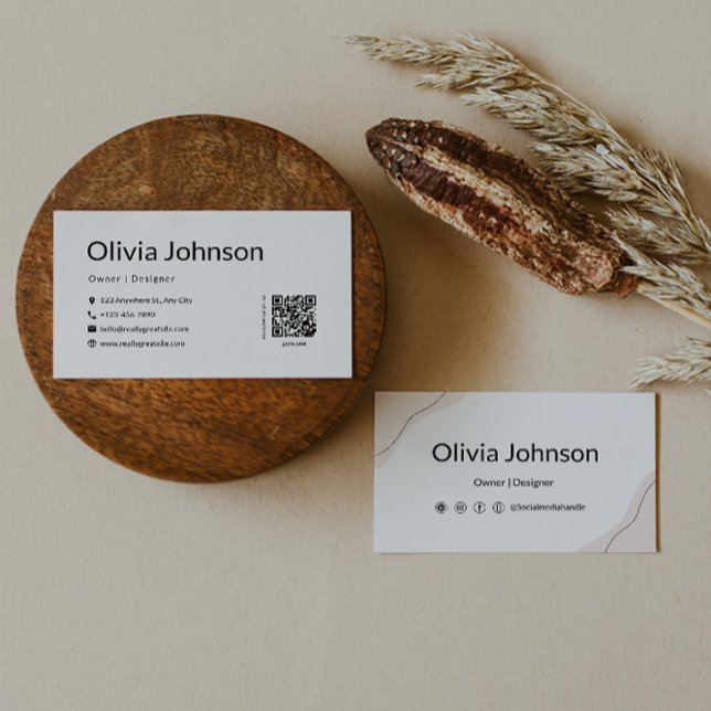 Modèle de carte de visite imprimable (Printable Business Card Template)