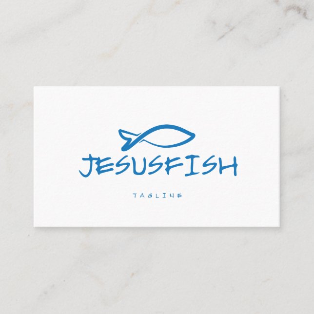 Modèle de carte de visite Jesus FISH (Devant)