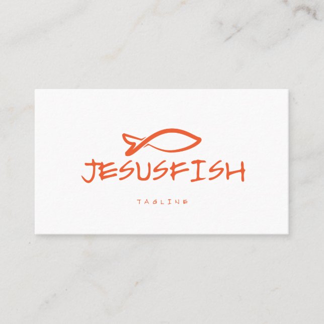 Modèle de carte de visite Jesus FISH (Devant)