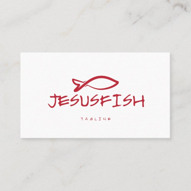Modèle de carte de visite Jesus FISH (Devant)