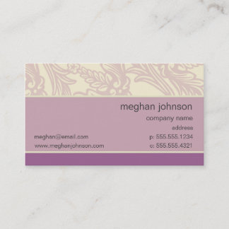 Modèle de carte de visite Lilac Chic