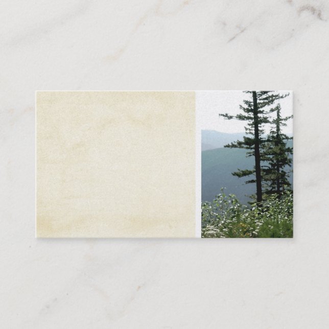 modèle de carte de visite look vintage montagne (Devant)