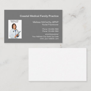 Modèle de carte de visite médicale d'infirmière pr