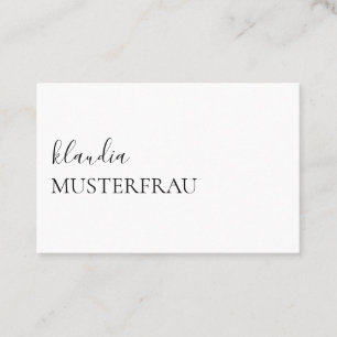 Modèle de carte de visite minimum -