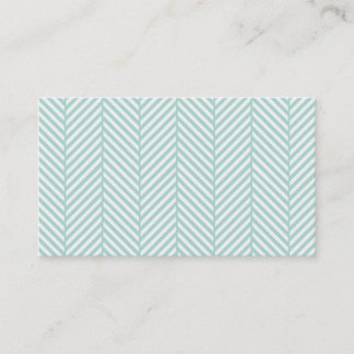 Modèle de carte de visite Mint Herringbone