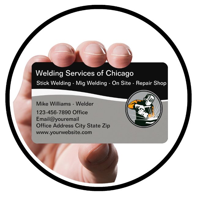 Modèle de carte de visite moderne pour services de (Créateur téléchargé)