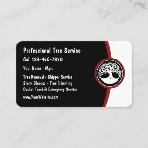 Modèle de carte de visite moderne Tree Service