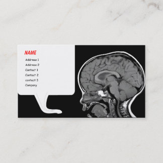 Modèle de carte de visite MRI amusant