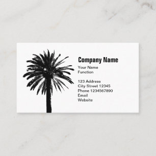 Modèle de carte de visite Palm Tree