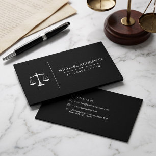 Modèle de carte de visite pour avocat de luxe