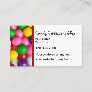 Modèle de carte de visite pour bonbons et confise