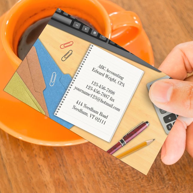 Modèle de carte de visite pour cabinet comptable (Créateur téléchargé)