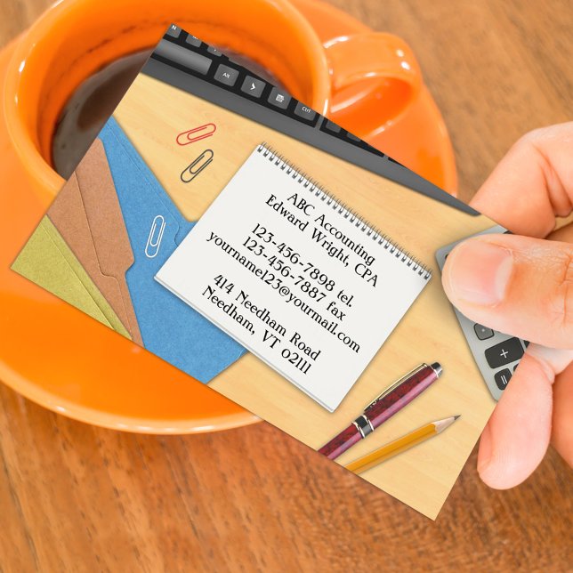 Modèle de carte de visite pour cabinet comptable (Créateur téléchargé)