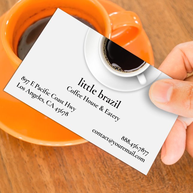 Modèle de carte de visite pour café (Créateur téléchargé)