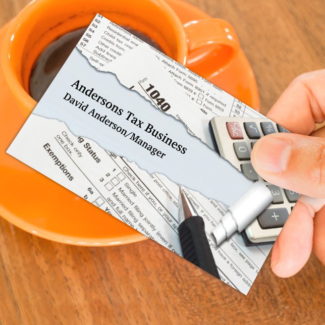 Modèle de carte de visite pour comptable (Créateur téléchargé)