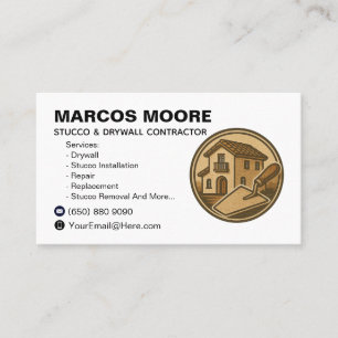 Modèle de carte de visite pour entreprise de plaqu