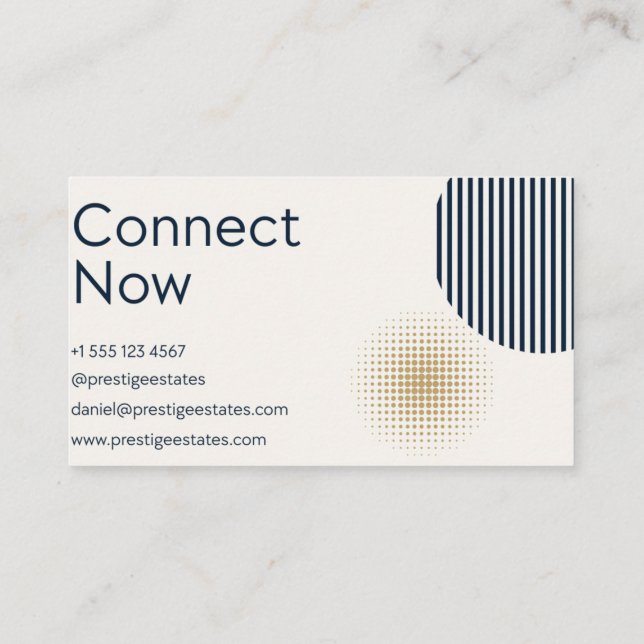 Modèle de carte de visite pour entreprise immobili (Dos)