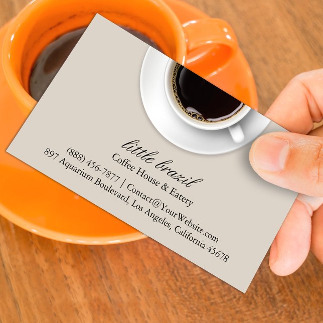 Modèle de carte de visite pour le café (Créateur téléchargé)