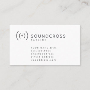 Modèle de carte de visite pour le logo croix et so