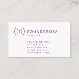 Modèle de carte de visite pour le logo croix et so