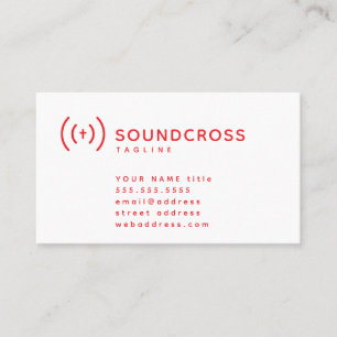 Modèle de carte de visite pour le logo croix et so