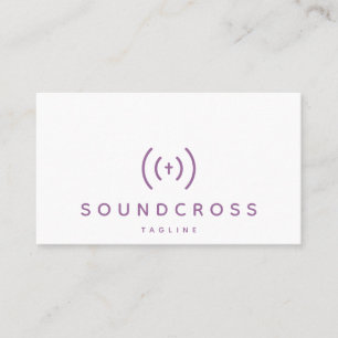 Modèle de carte de visite pour le logo croix et so