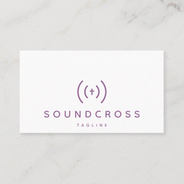 Modèle de carte de visite pour le logo croix et so (Devant)