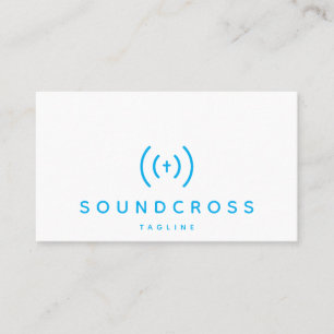Modèle de carte de visite pour le logo croix et so