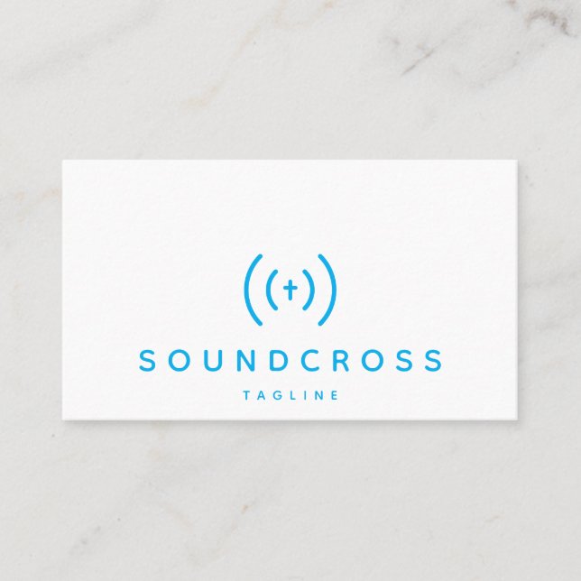 Modèle de carte de visite pour le logo croix et so (Devant)