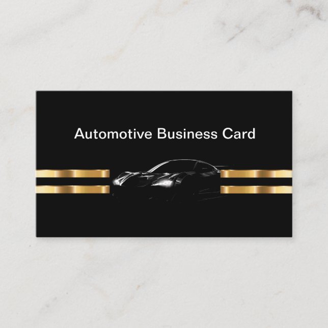 Modèle de carte de visite pour les services automo (Devant)