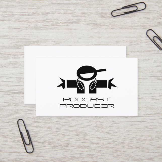 Modèle de carte de visite pour producteur de podca (Devant/Arrière en situation)