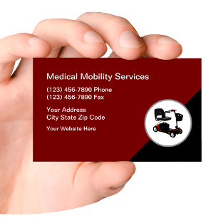 Modèle de carte de visite pour scooters de mobilit